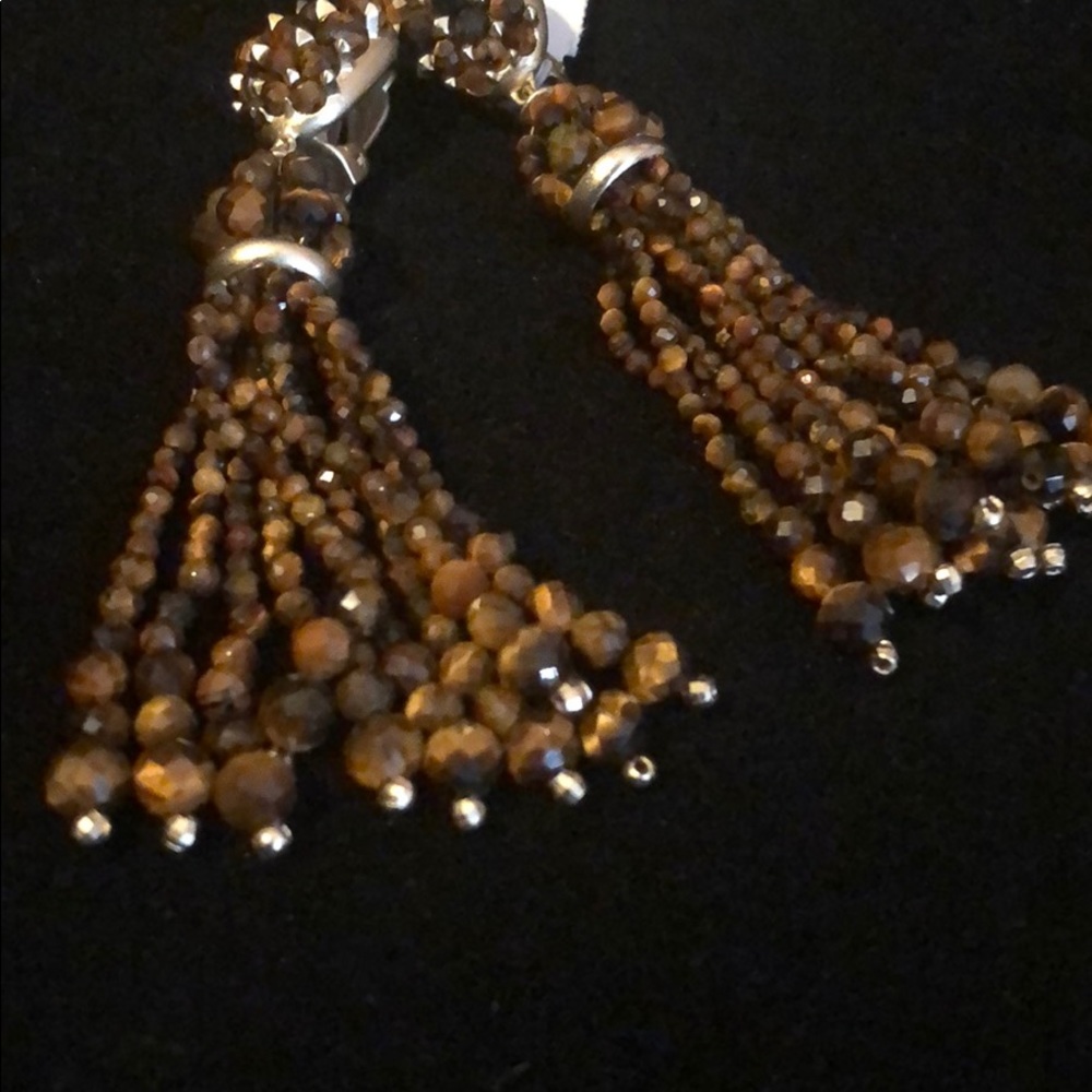 Exquisite earrings in multi colored stones. - Picture 3 of 8